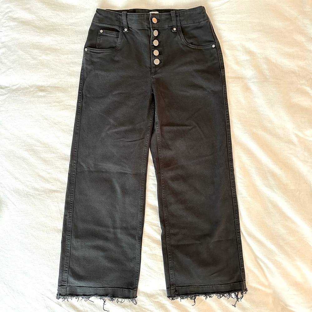 Gap High Rise Wide Leg Crop Jeans